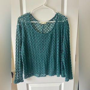 Staring at Stars Turquoise Y2K Sweater